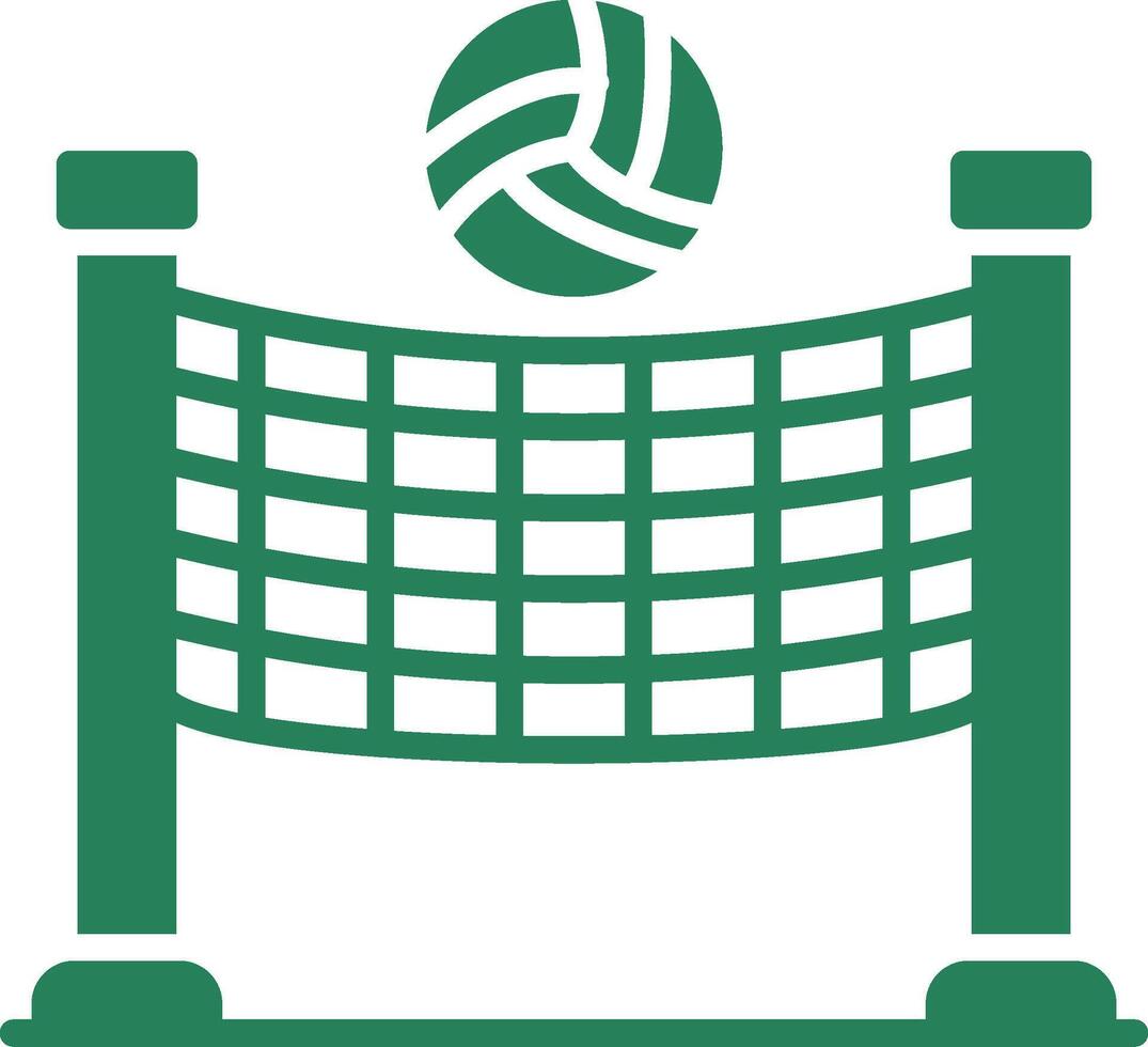 Volleyball kreatives Icon-Design vektor