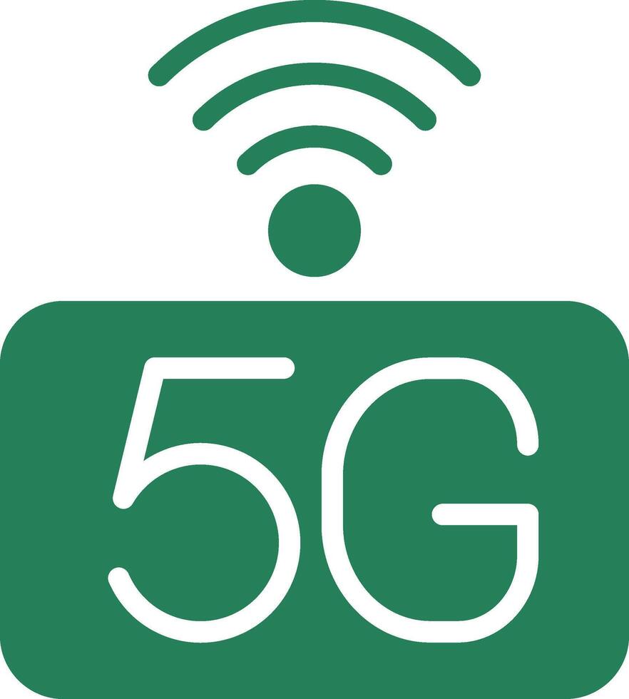 5g nätverk kreativ ikon design vektor