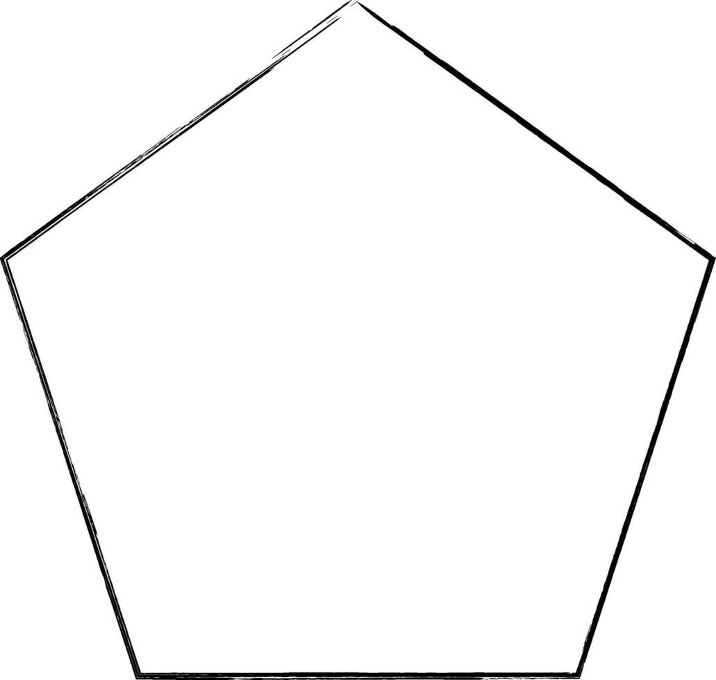 polygon klotter geometrisk figur design teckning vektor