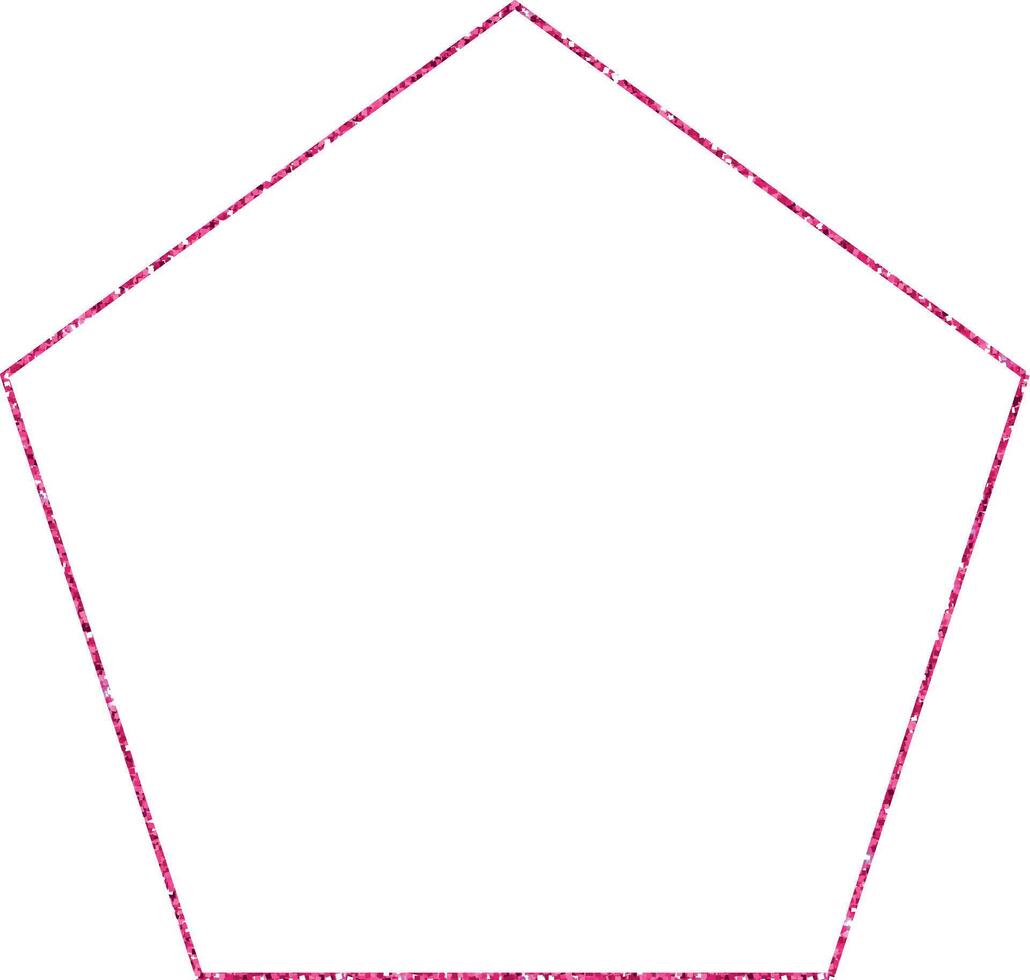 polygon rosa geometrisk figur design illustration vektor