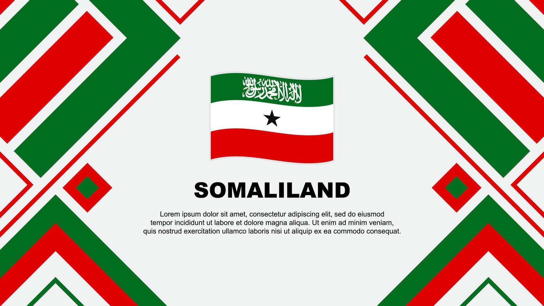 somaliland flagga abstrakt bakgrund design mall. somaliland oberoende dag baner tapet vektor illustration. somaliland flagga