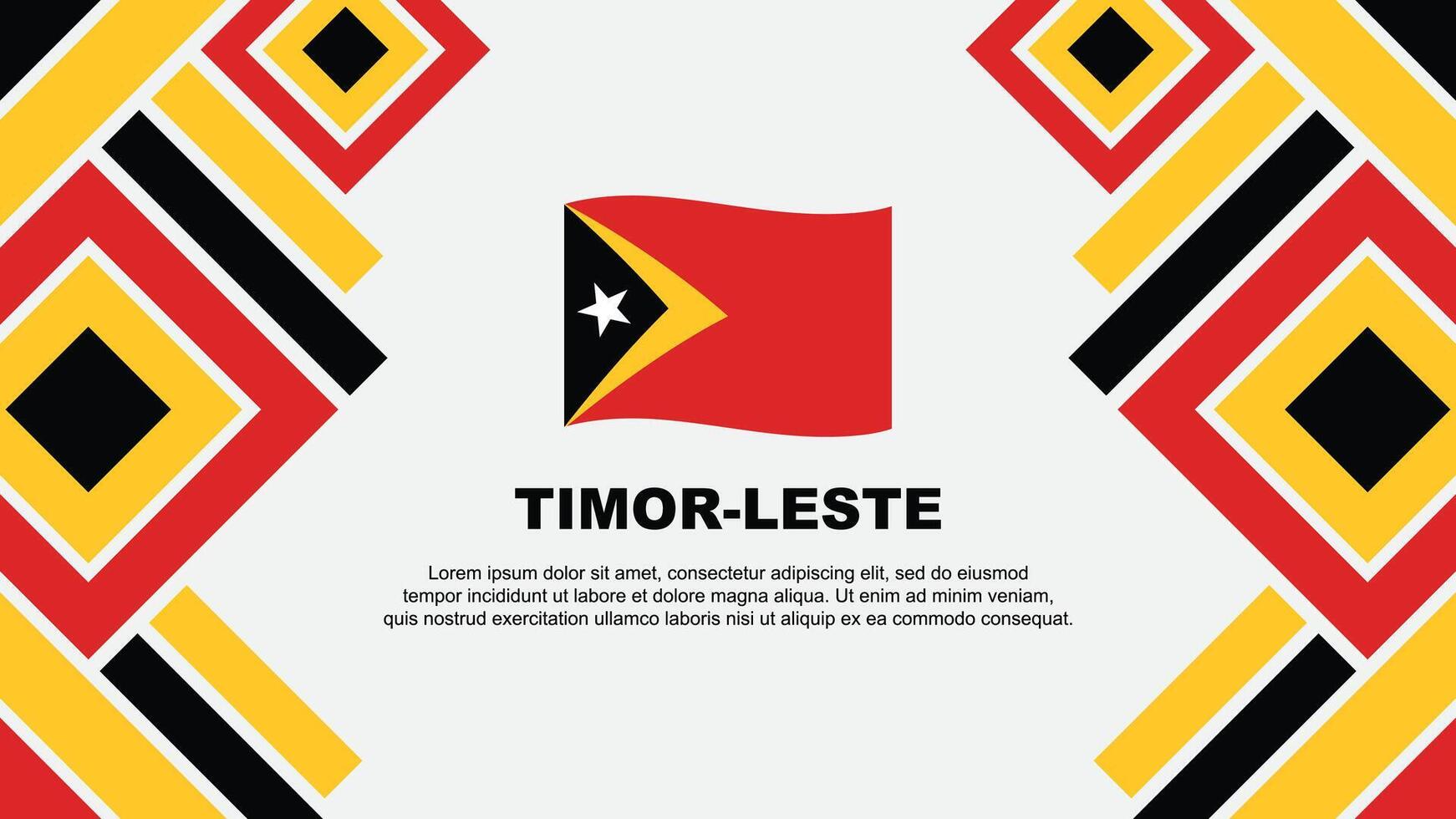 timor leste flagga abstrakt bakgrund design mall. timor leste oberoende dag baner tapet vektor illustration. timor leste