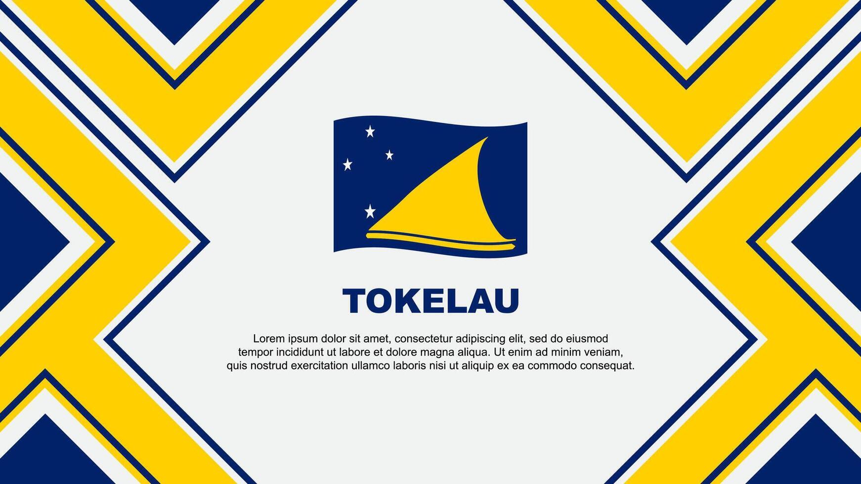 tokelau flagga abstrakt bakgrund design mall. tokelau oberoende dag baner tapet vektor illustration. tokelau vektor