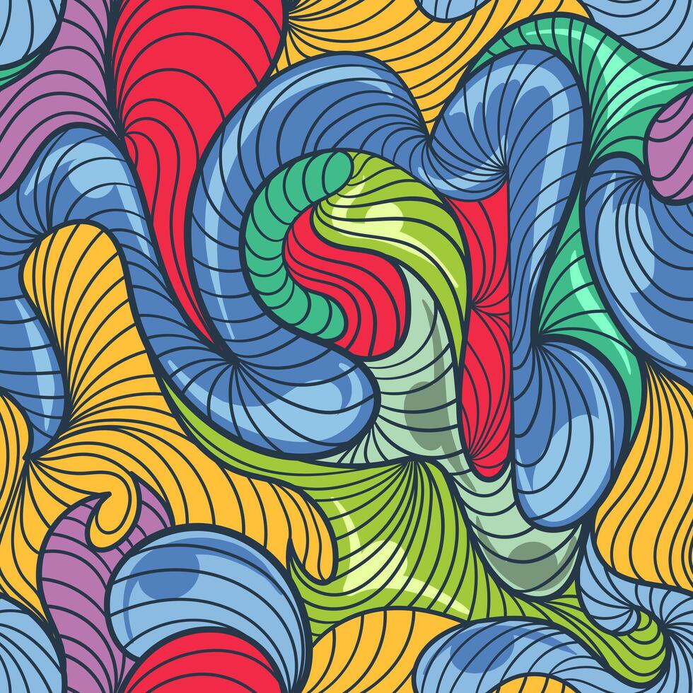 nahtlos Hintergrund Muster abstrakt bunt irregulär Vektor Kunst zum 2024 Festival