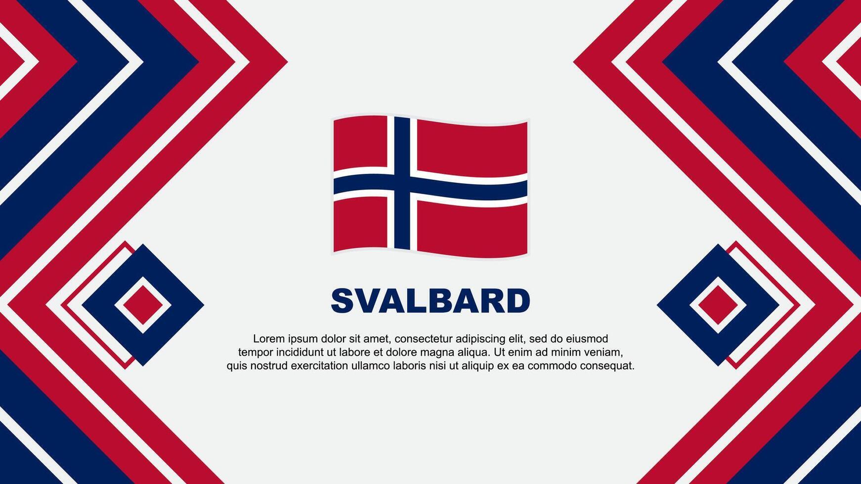 svalbard flagga abstrakt bakgrund design mall. svalbard oberoende dag baner tapet vektor illustration. svalbard design