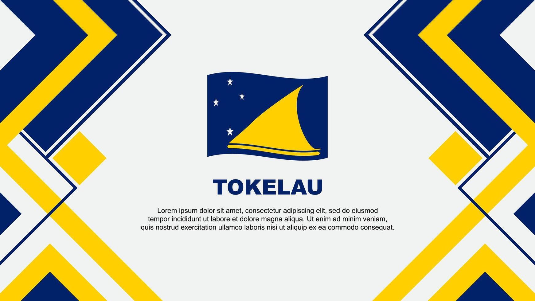 tokelau flagga abstrakt bakgrund design mall. tokelau oberoende dag baner tapet vektor illustration. tokelau baner