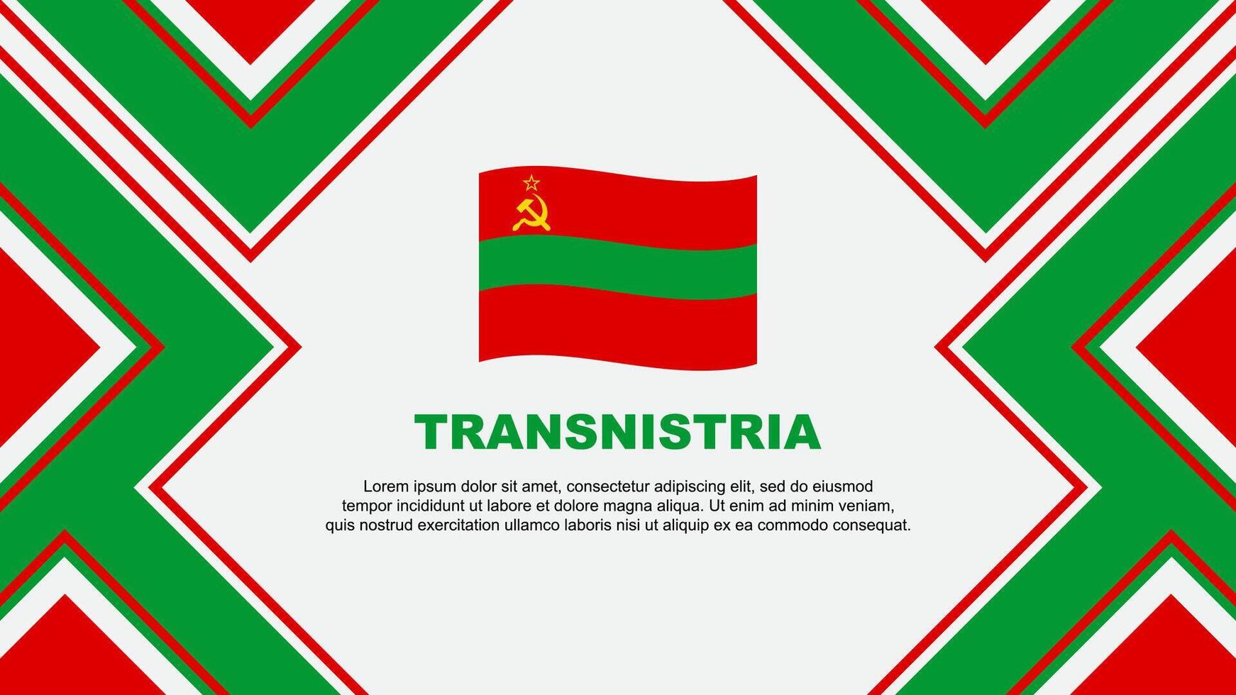 transnistria flagga abstrakt bakgrund design mall. transnistria oberoende dag baner tapet vektor illustration. transnistria vektor