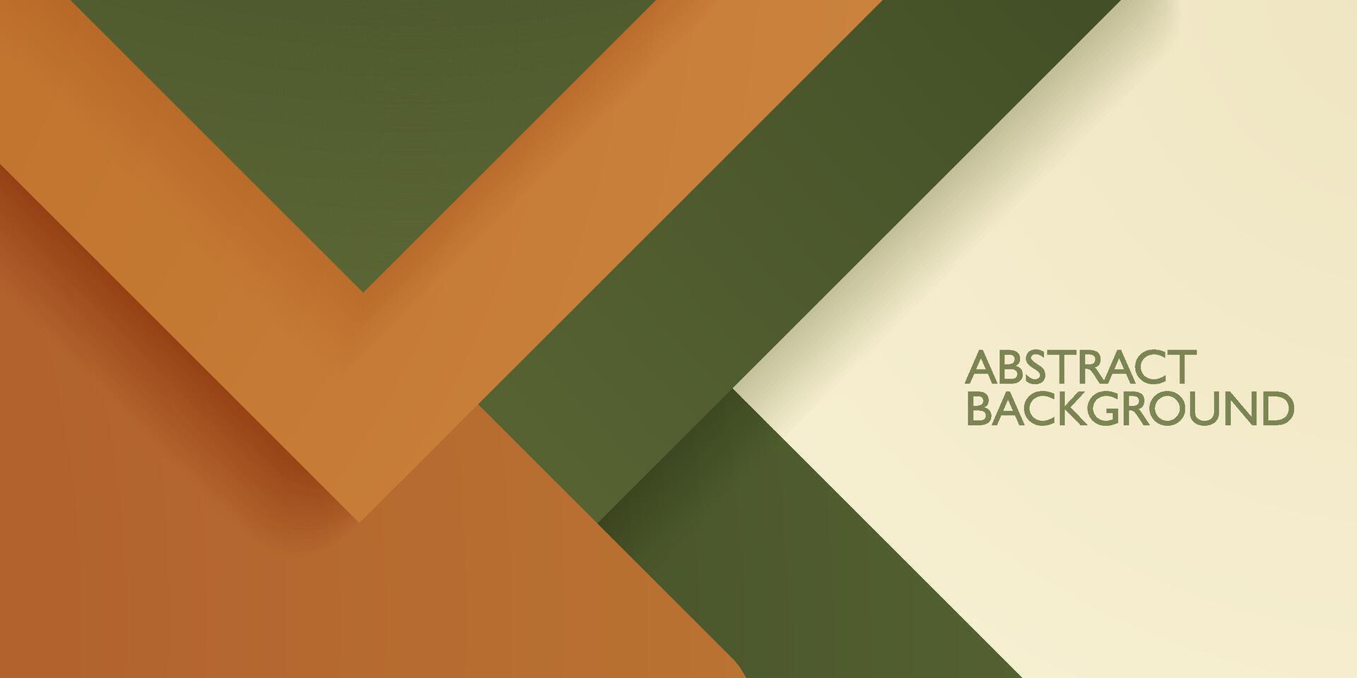 modern Papierschnitt abstrakt Hintergrund mit Gradient Grün und braun Platz Muster Kombination Sanft Farbe auf Hintergrund. eps10 Vektor
