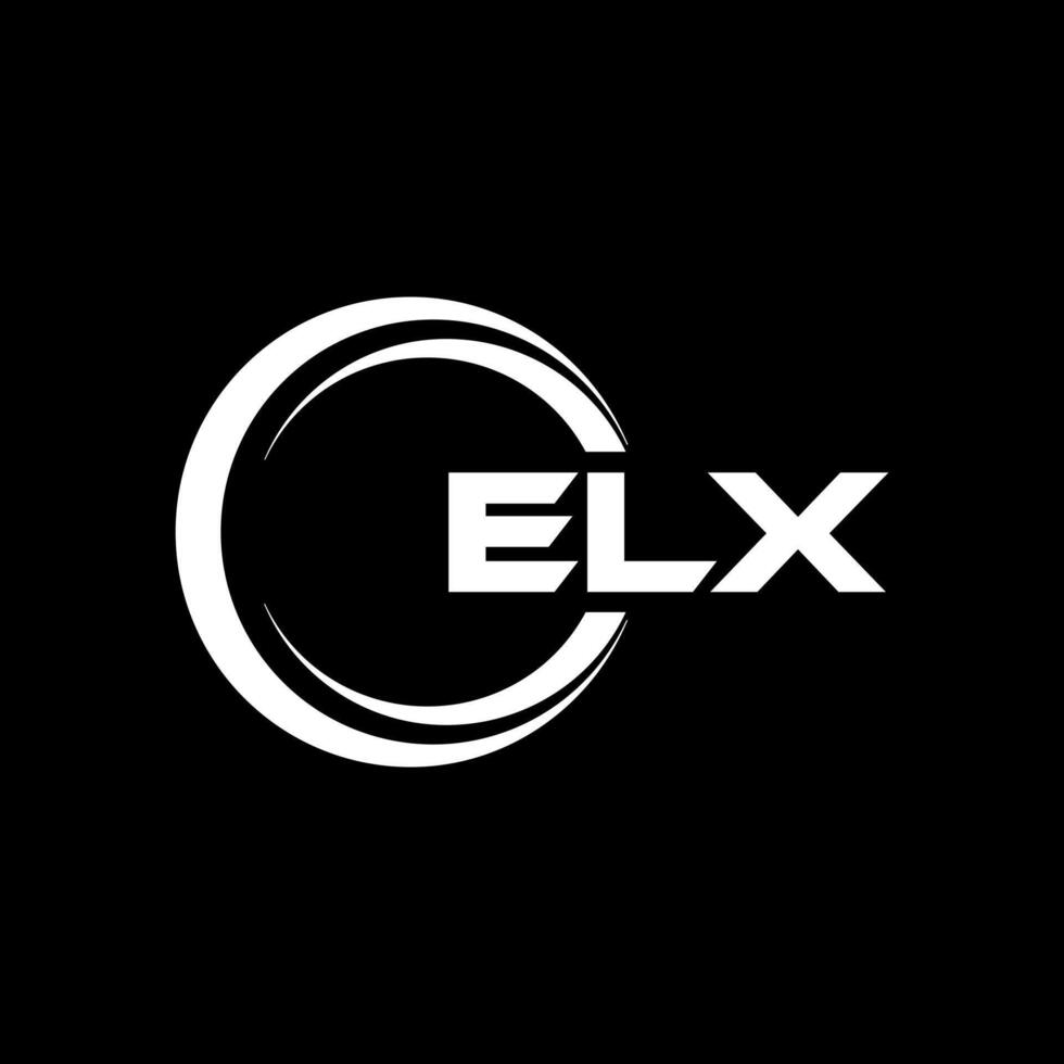 elx brev logotyp design, inspiration för en unik identitet. modern elegans och kreativ design. vattenmärke din Framgång med de slående detta logotyp. vektor