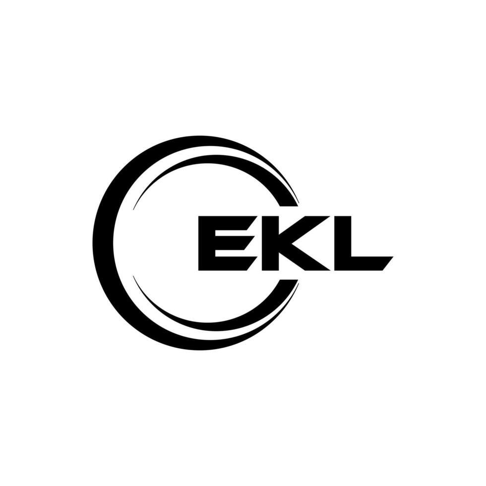 ekl Brief Logo Design, Inspiration zum ein einzigartig Identität. modern Eleganz und kreativ Design. Wasserzeichen Ihre Erfolg mit das auffällig diese Logo. vektor