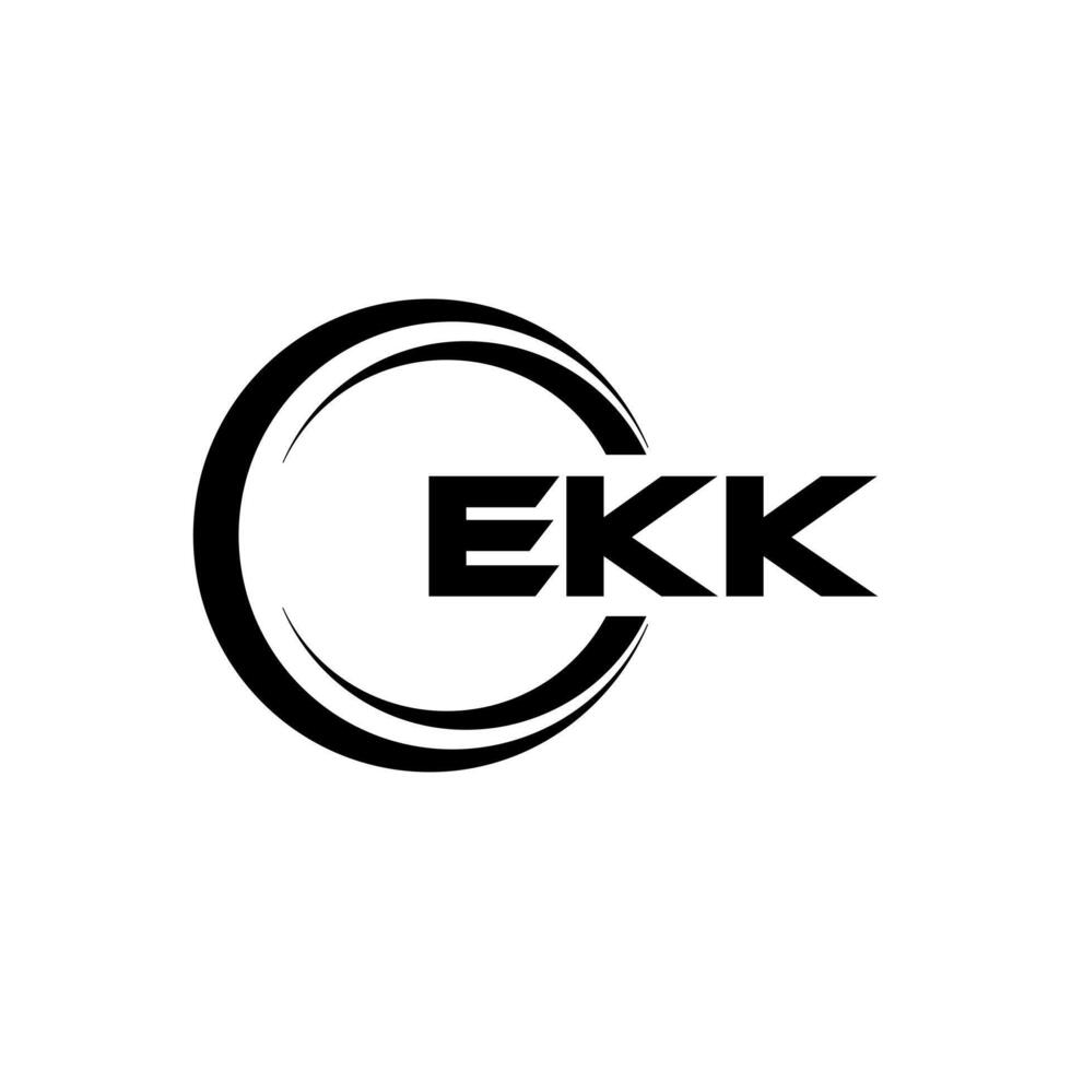 ekk brev logotyp design, inspiration för en unik identitet. modern elegans och kreativ design. vattenmärke din Framgång med de slående detta logotyp. vektor