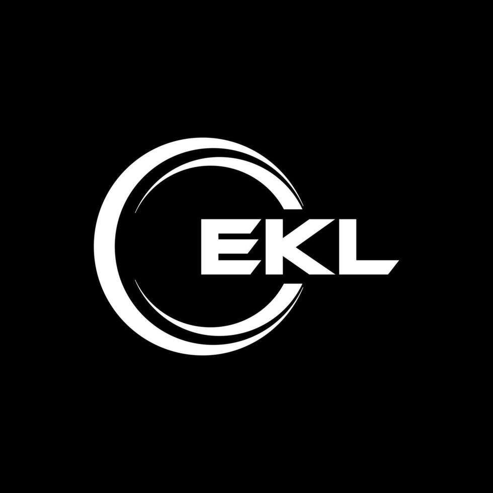 ekl Brief Logo Design, Inspiration zum ein einzigartig Identität. modern Eleganz und kreativ Design. Wasserzeichen Ihre Erfolg mit das auffällig diese Logo. vektor