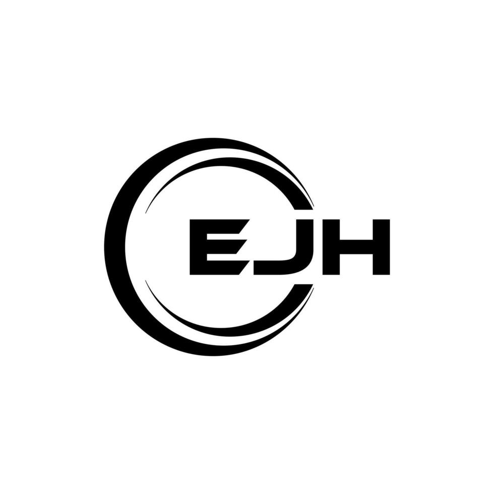 ejh brev logotyp design, inspiration för en unik identitet. modern elegans och kreativ design. vattenmärke din Framgång med de slående detta logotyp. vektor