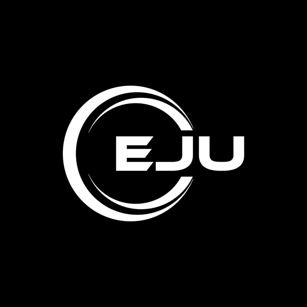 eju Brief Logo Design, Inspiration zum ein einzigartig Identität. modern Eleganz und kreativ Design. Wasserzeichen Ihre Erfolg mit das auffällig diese Logo. vektor