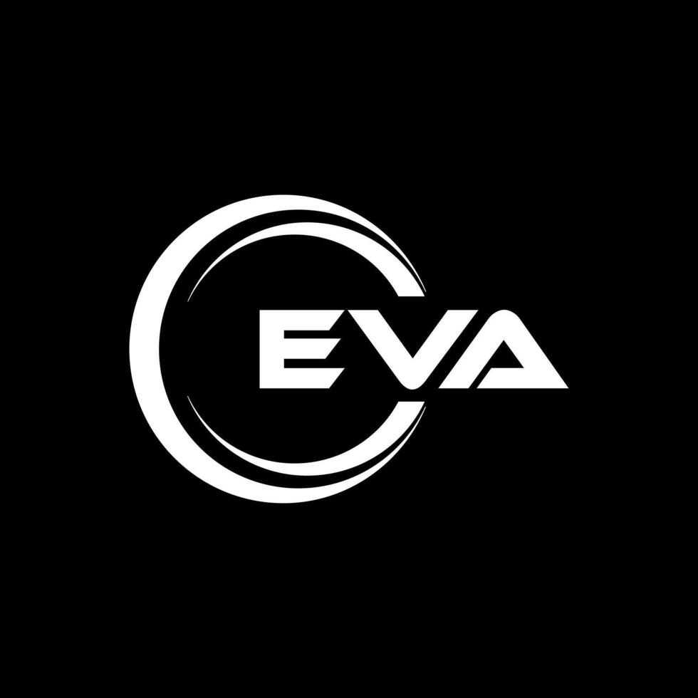 eva brev logotyp design, inspiration för en unik identitet. modern elegans och kreativ design. vattenmärke din Framgång med de slående detta logotyp. vektor