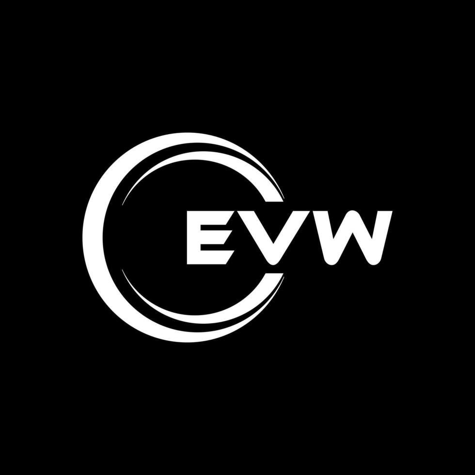 evw Brief Logo Design, Inspiration zum ein einzigartig Identität. modern Eleganz und kreativ Design. Wasserzeichen Ihre Erfolg mit das auffällig diese Logo. vektor