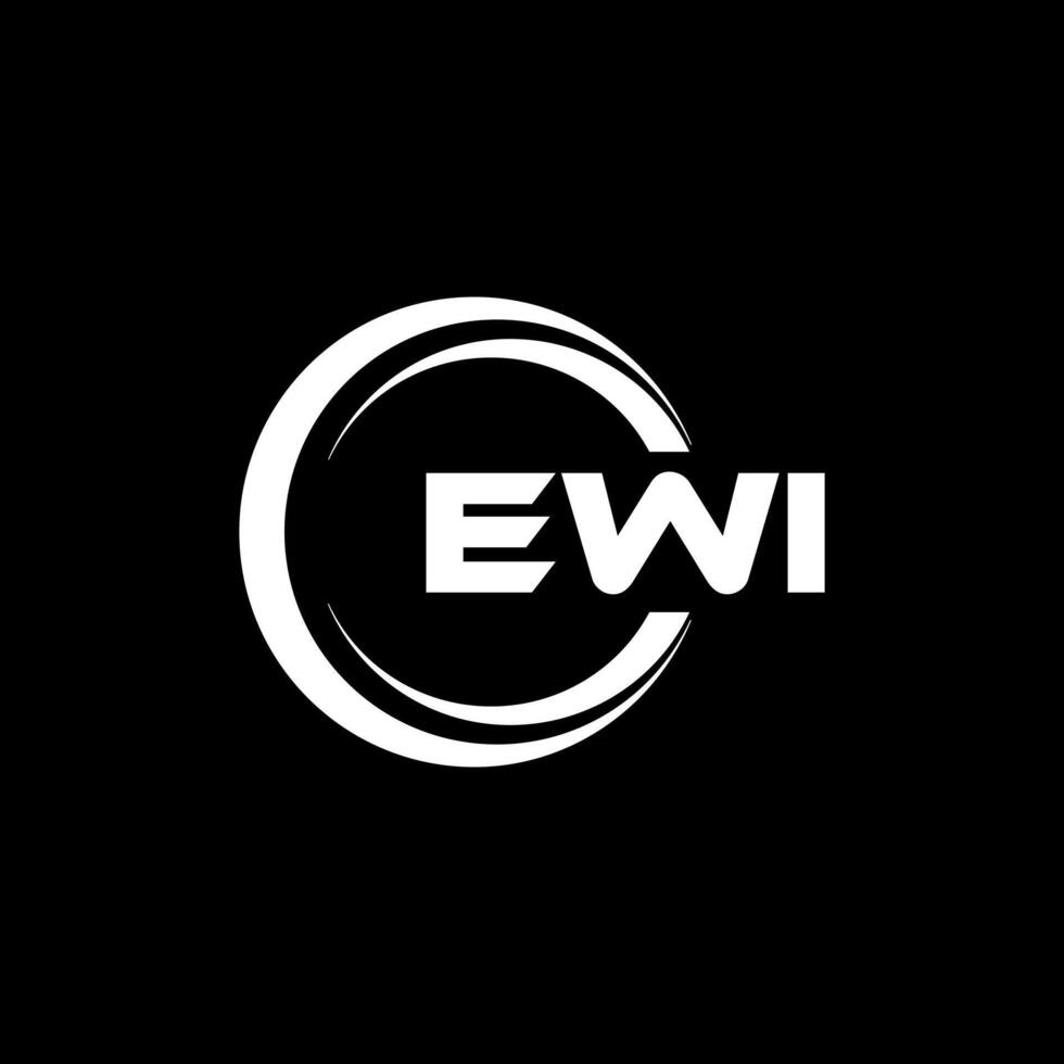 ewi brev logotyp design, inspiration för en unik identitet. modern elegans och kreativ design. vattenmärke din Framgång med de slående detta logotyp. vektor