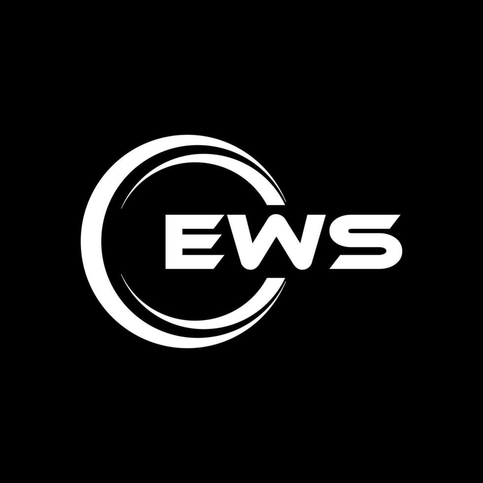 ews brev logotyp design, inspiration för en unik identitet. modern elegans och kreativ design. vattenmärke din Framgång med de slående detta logotyp. vektor