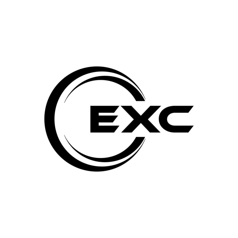 exc Brief Logo Design, Inspiration zum ein einzigartig Identität. modern Eleganz und kreativ Design. Wasserzeichen Ihre Erfolg mit das auffällig diese Logo. vektor