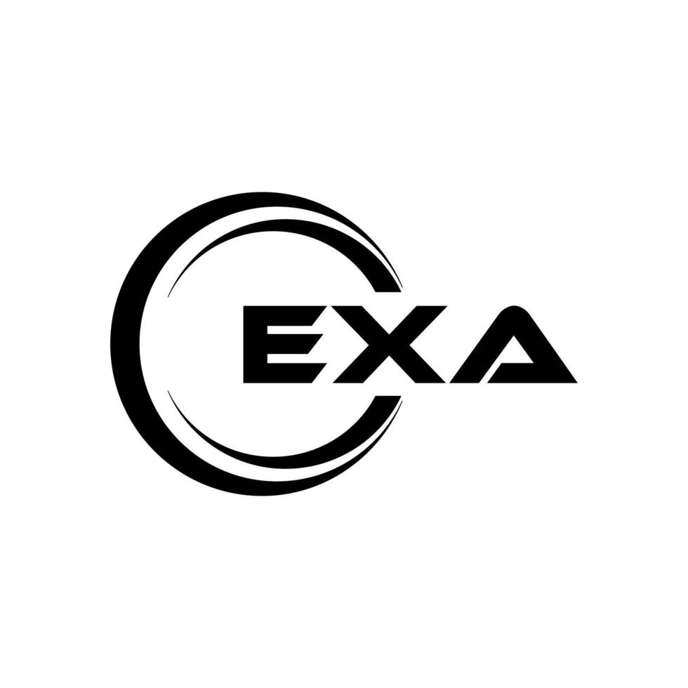 exa brev logotyp design, inspiration för en unik identitet. modern elegans och kreativ design. vattenmärke din Framgång med de slående detta logotyp. vektor