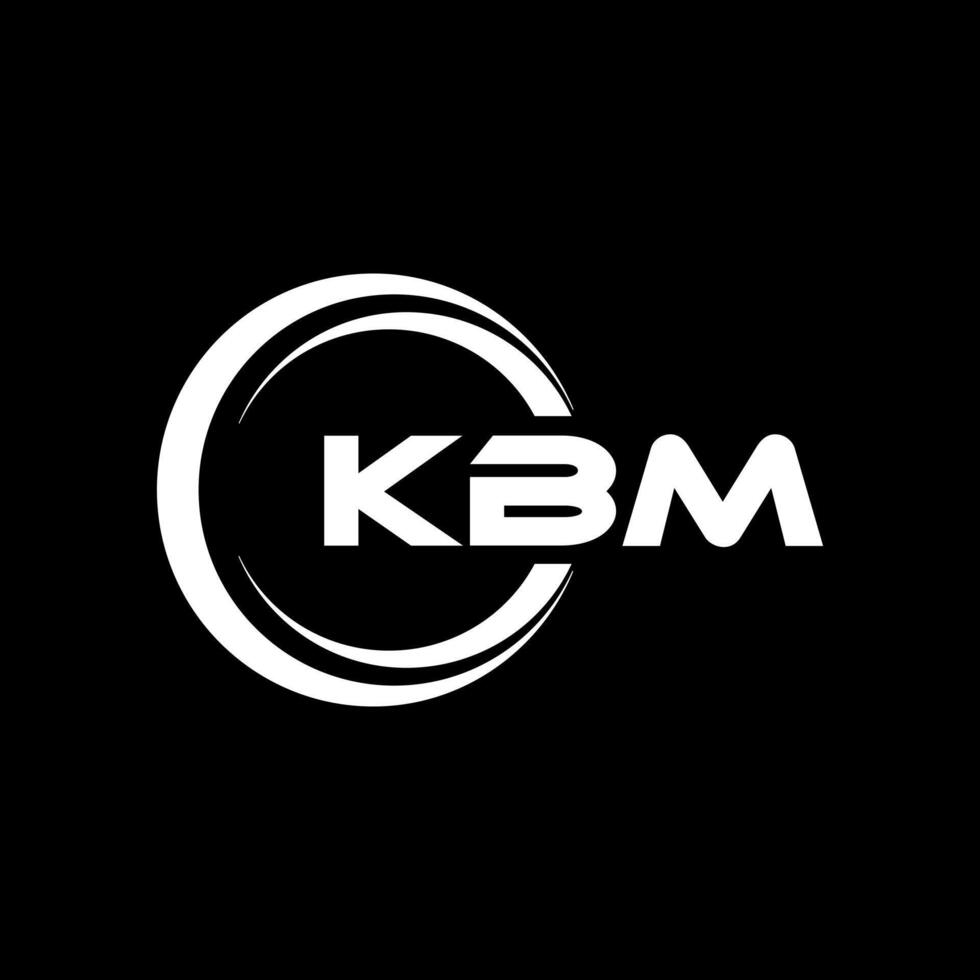 kbm brev logotyp design, inspiration för en unik identitet. modern elegans och kreativ design. vattenmärke din Framgång med de slående detta logotyp. vektor