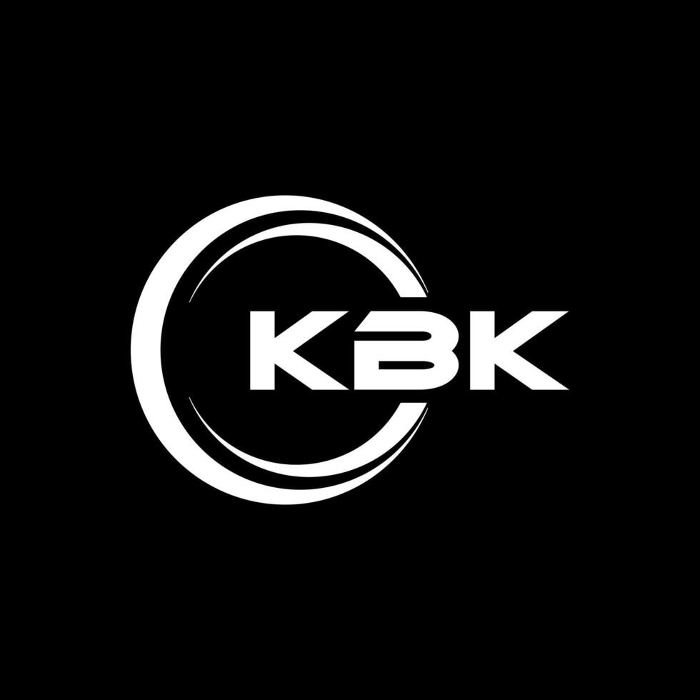 kbk brev logotyp design, inspiration för en unik identitet. modern elegans och kreativ design. vattenmärke din Framgång med de slående detta logotyp. vektor