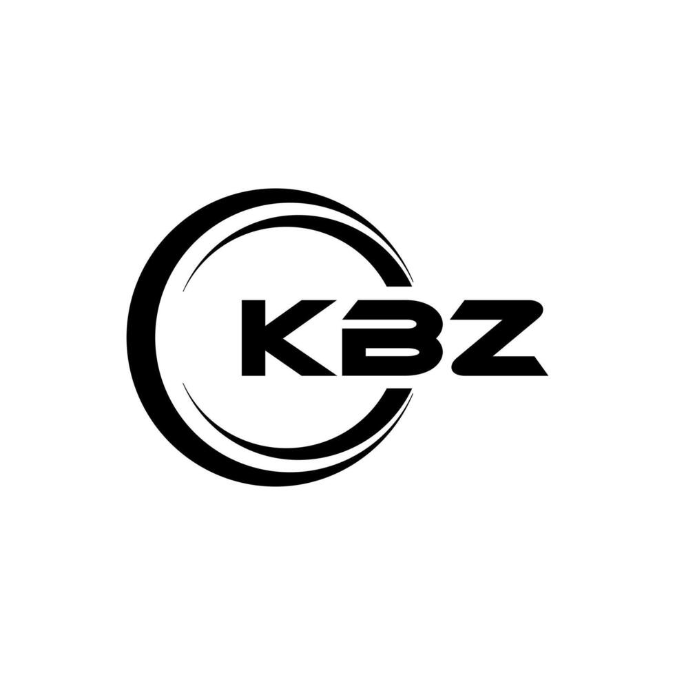 kbz Brief Logo Design, Inspiration zum ein einzigartig Identität. modern Eleganz und kreativ Design. Wasserzeichen Ihre Erfolg mit das auffällig diese Logo. vektor