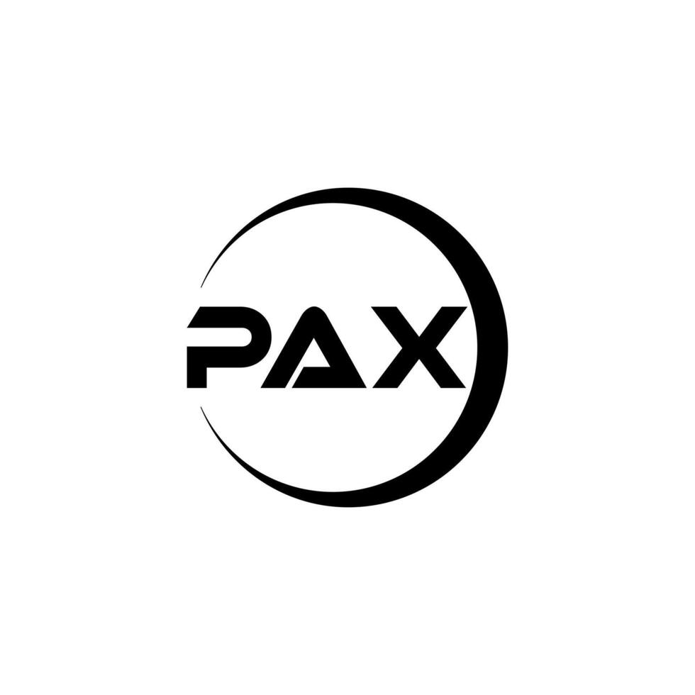 pax brev logotyp design, inspiration för en unik identitet. modern elegans och kreativ design. vattenmärke din Framgång med de slående detta logotyp. vektor