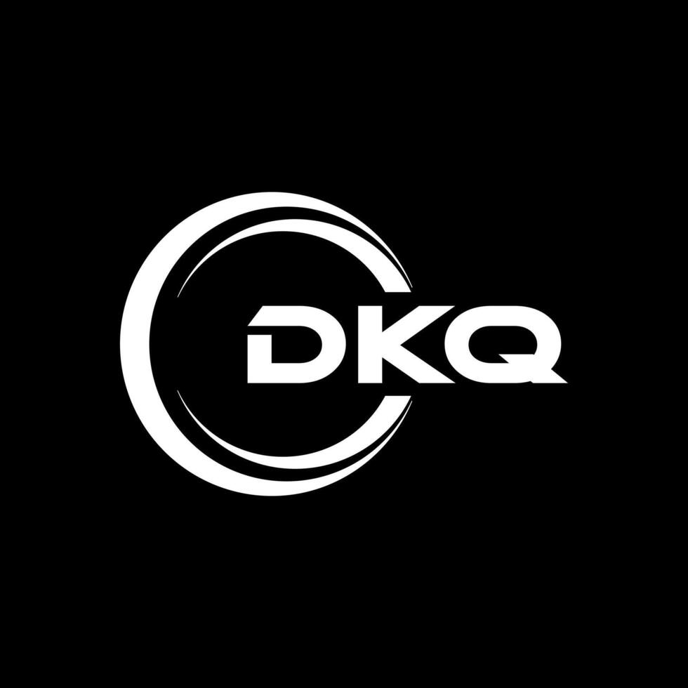 dkq Brief Logo Design, Inspiration zum ein einzigartig Identität. modern Eleganz und kreativ Design. Wasserzeichen Ihre Erfolg mit das auffällig diese Logo. vektor