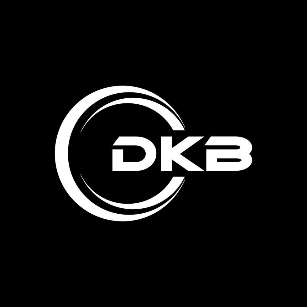 dkb brev logotyp design, inspiration för en unik identitet. modern elegans och kreativ design. vattenmärke din Framgång med de slående detta logotyp. vektor