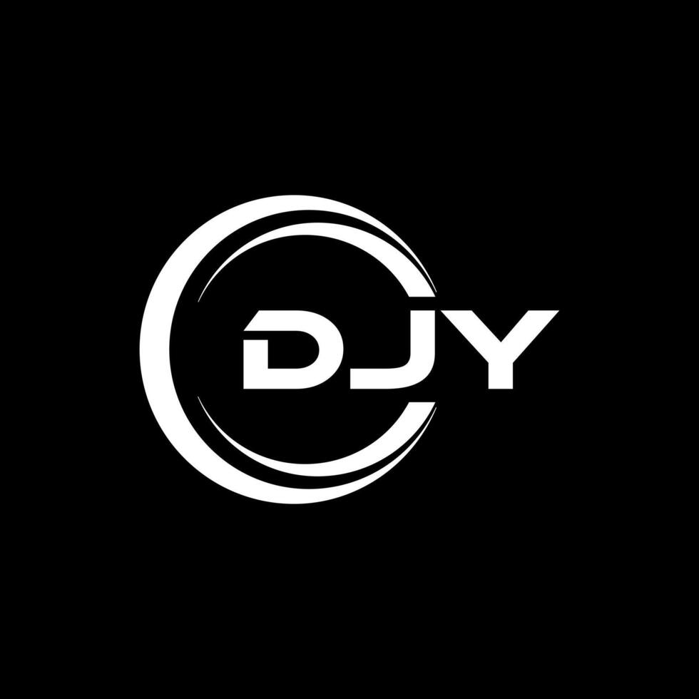 djy Brief Logo Design, Inspiration zum ein einzigartig Identität. modern Eleganz und kreativ Design. Wasserzeichen Ihre Erfolg mit das auffällig diese Logo. vektor