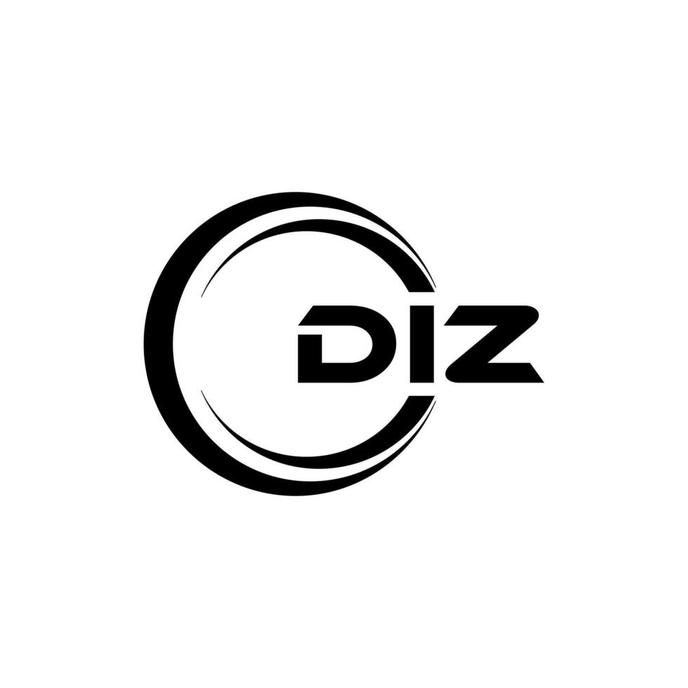 diz brev logotyp design, inspiration för en unik identitet. modern elegans och kreativ design. vattenmärke din Framgång med de slående detta logotyp. vektor