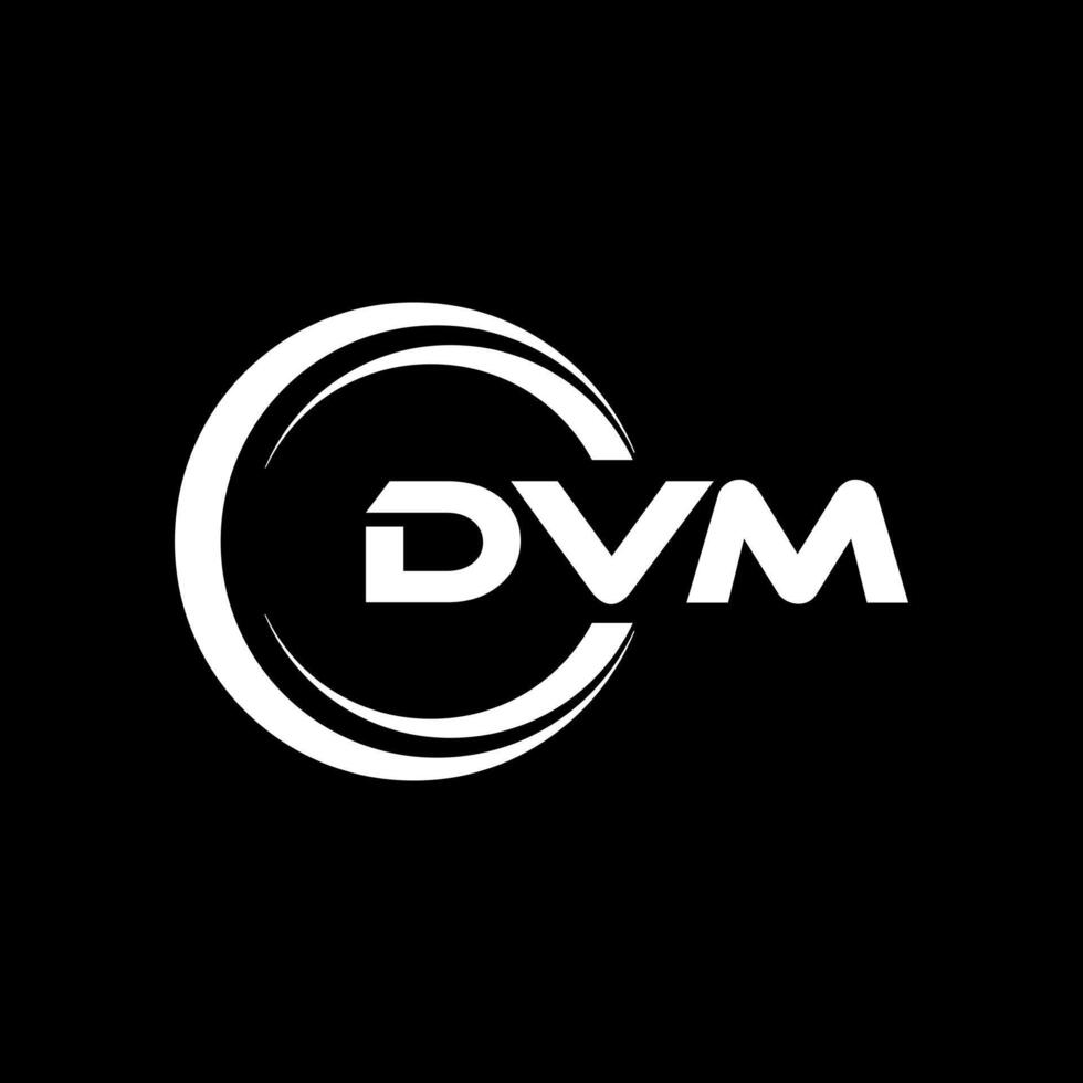 dvm Brief Logo Design, Inspiration zum ein einzigartig Identität. modern Eleganz und kreativ Design. Wasserzeichen Ihre Erfolg mit das auffällig diese Logo. vektor