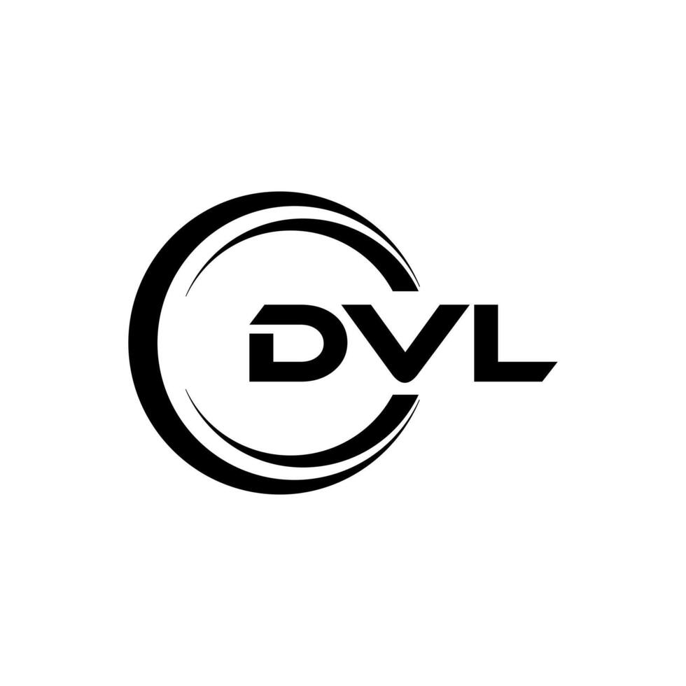 dvl brev logotyp design, inspiration för en unik identitet. modern elegans och kreativ design. vattenmärke din Framgång med de slående detta logotyp. vektor