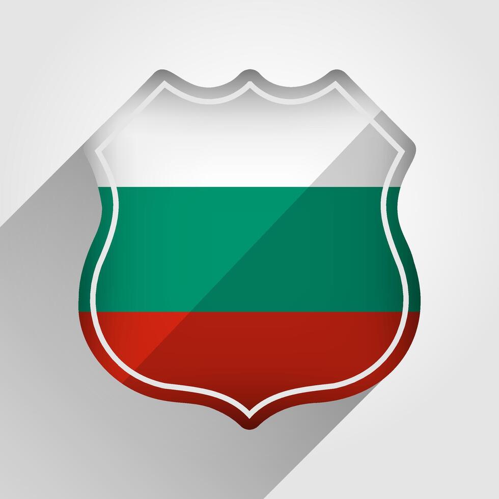 Bulgarien Flagge Straße Zeichen Illustration vektor