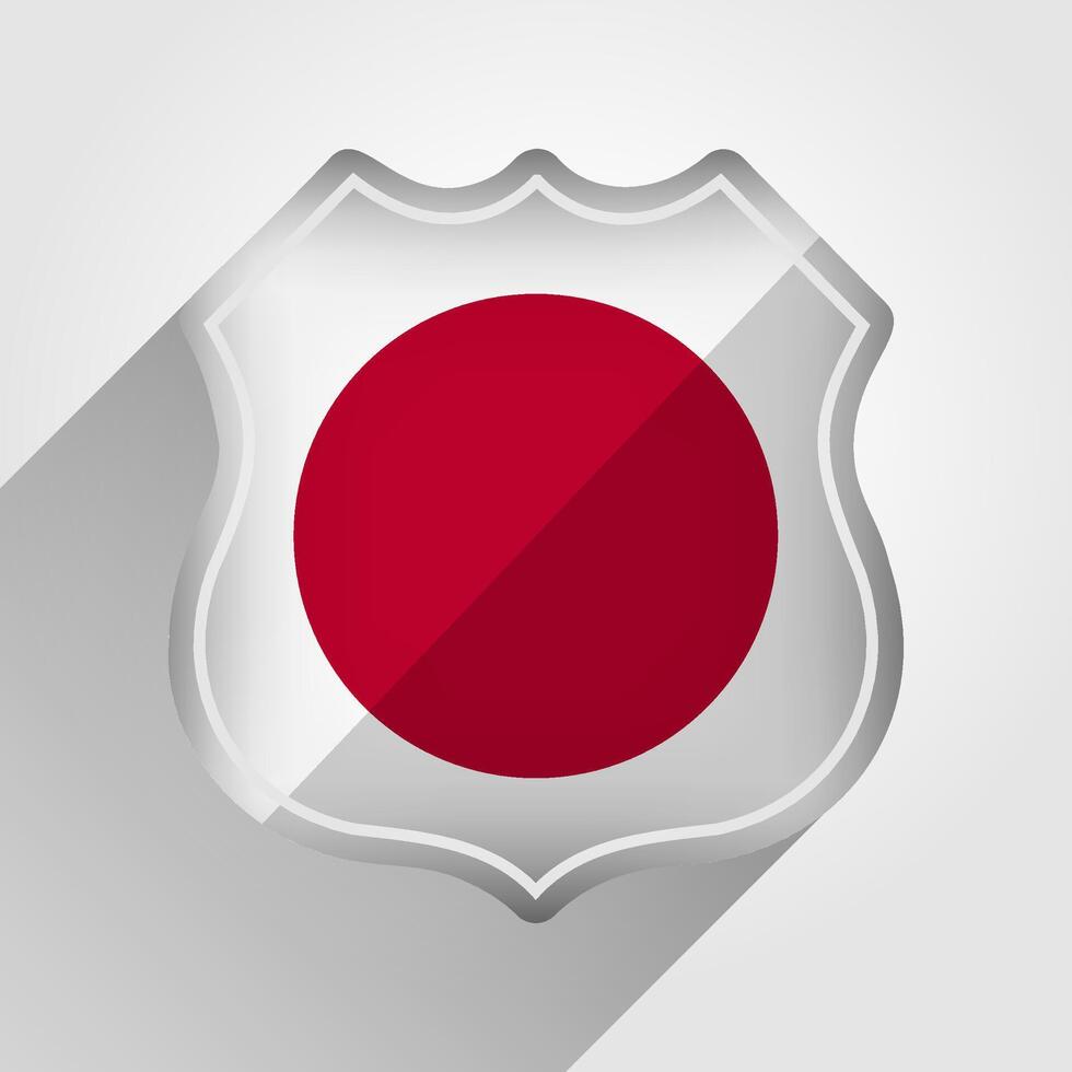 Japan Flagge Straße Zeichen Illustration vektor