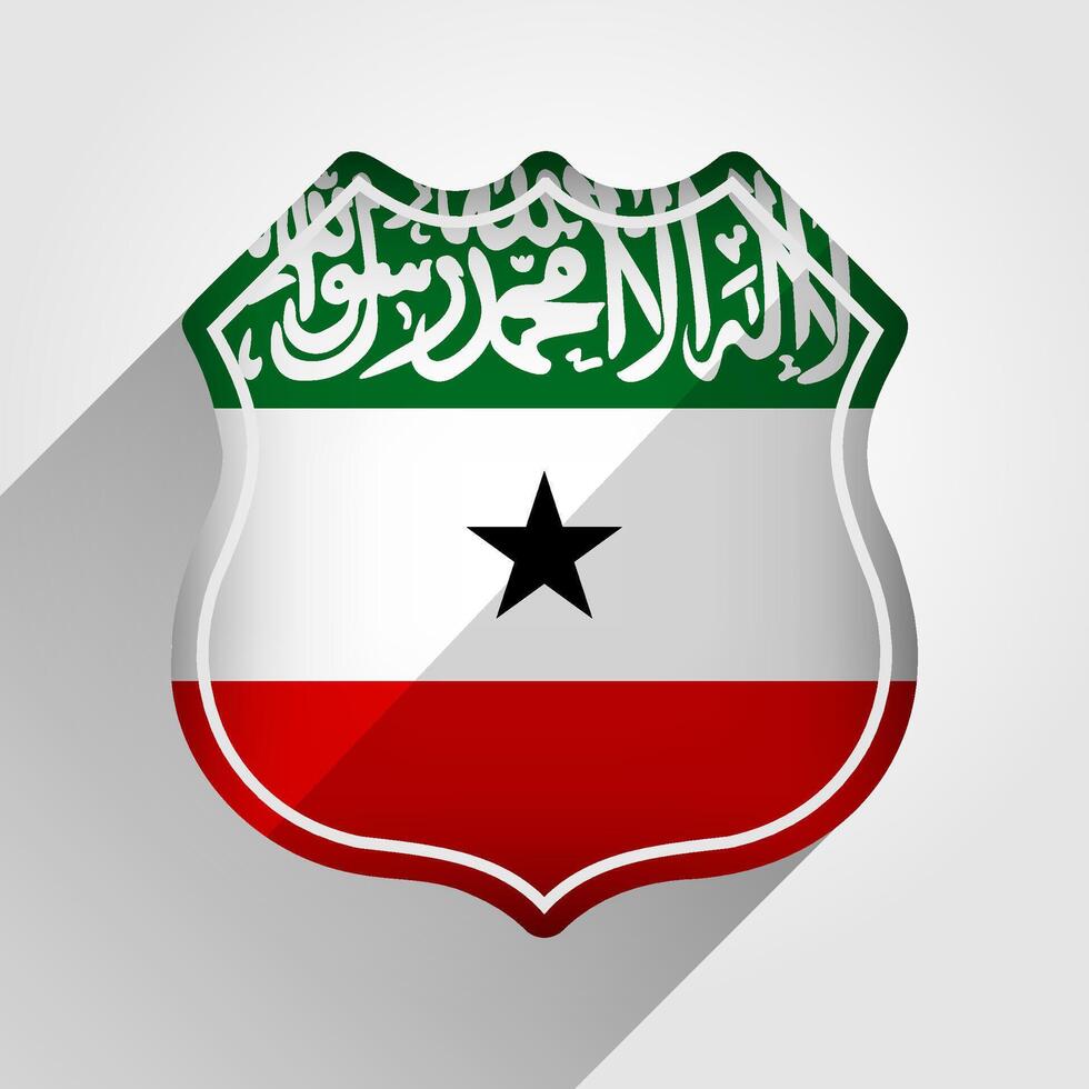 somaliland flagga väg tecken illustration vektor