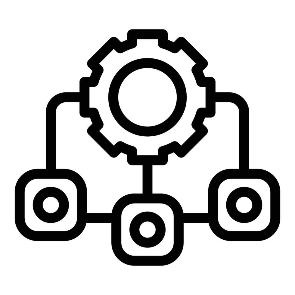 der Verkehr Steuerung und Orientierungshilfe Symbol Gliederung Vektor. Straße Operationen Organisation vektor