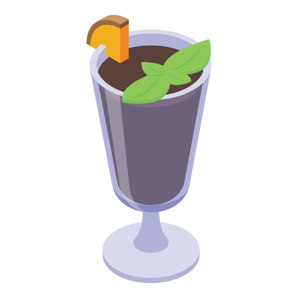 kakao grädde cocktail ikon isometrisk vektor. Martini sommar vektor