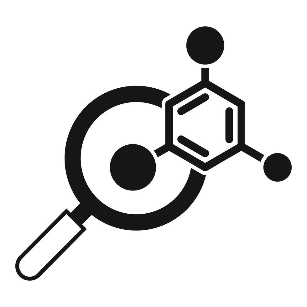 Labor Forschung Symbol einfach Vektor. Chemie Labor vektor