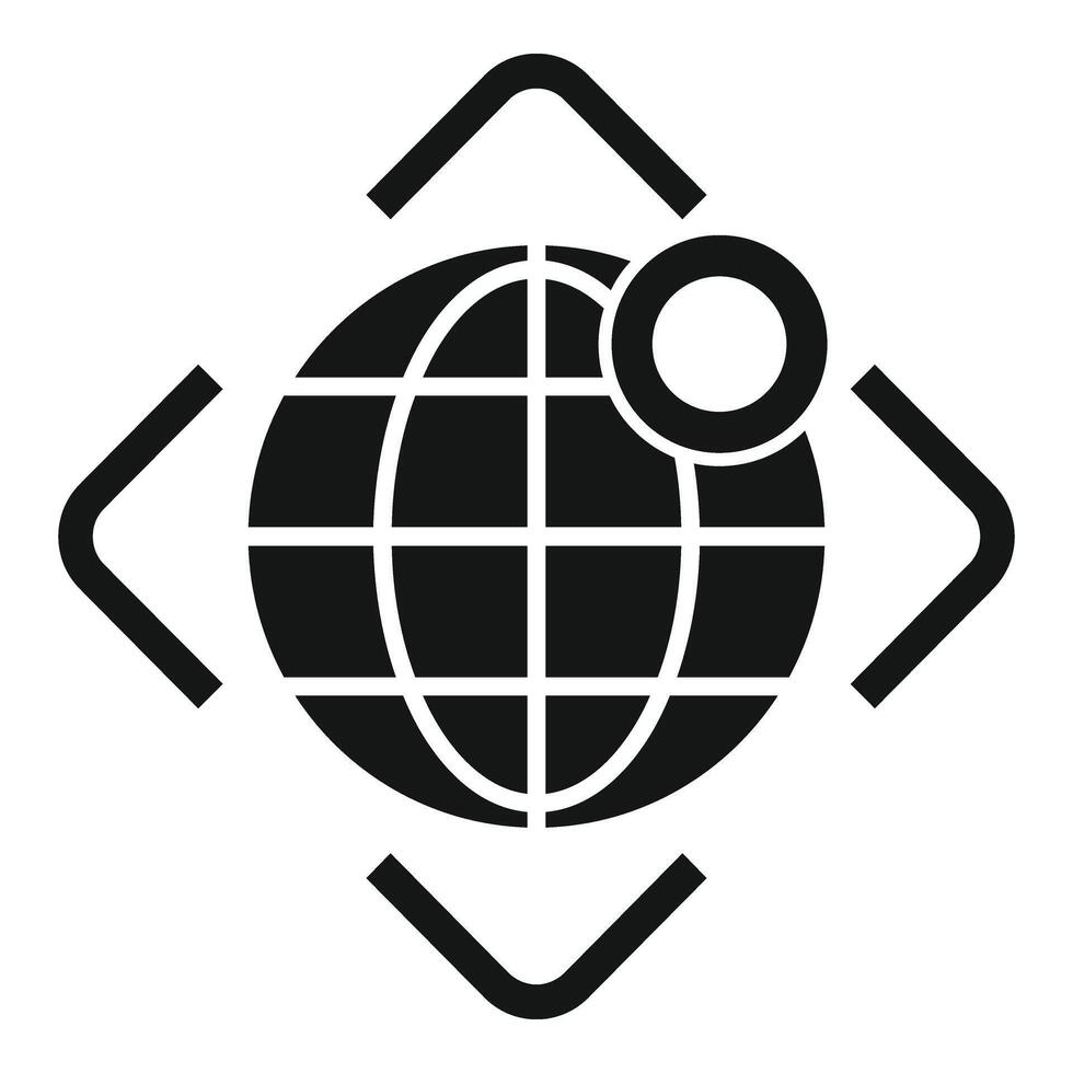 global virtuell Tour Symbol einfach Vektor. online Kunst Bildung vektor