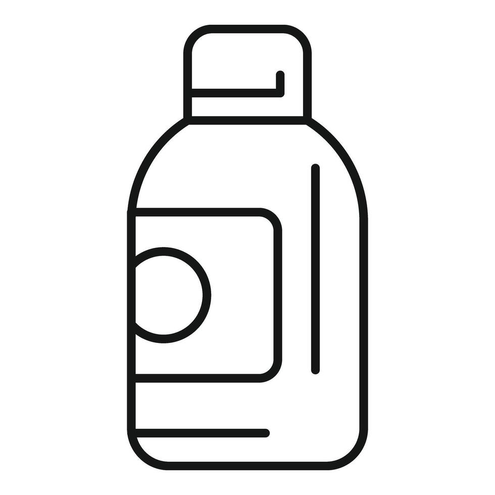 Tinte Flasche zum Drucker Symbol Gliederung Vektor. Design können Müll vektor