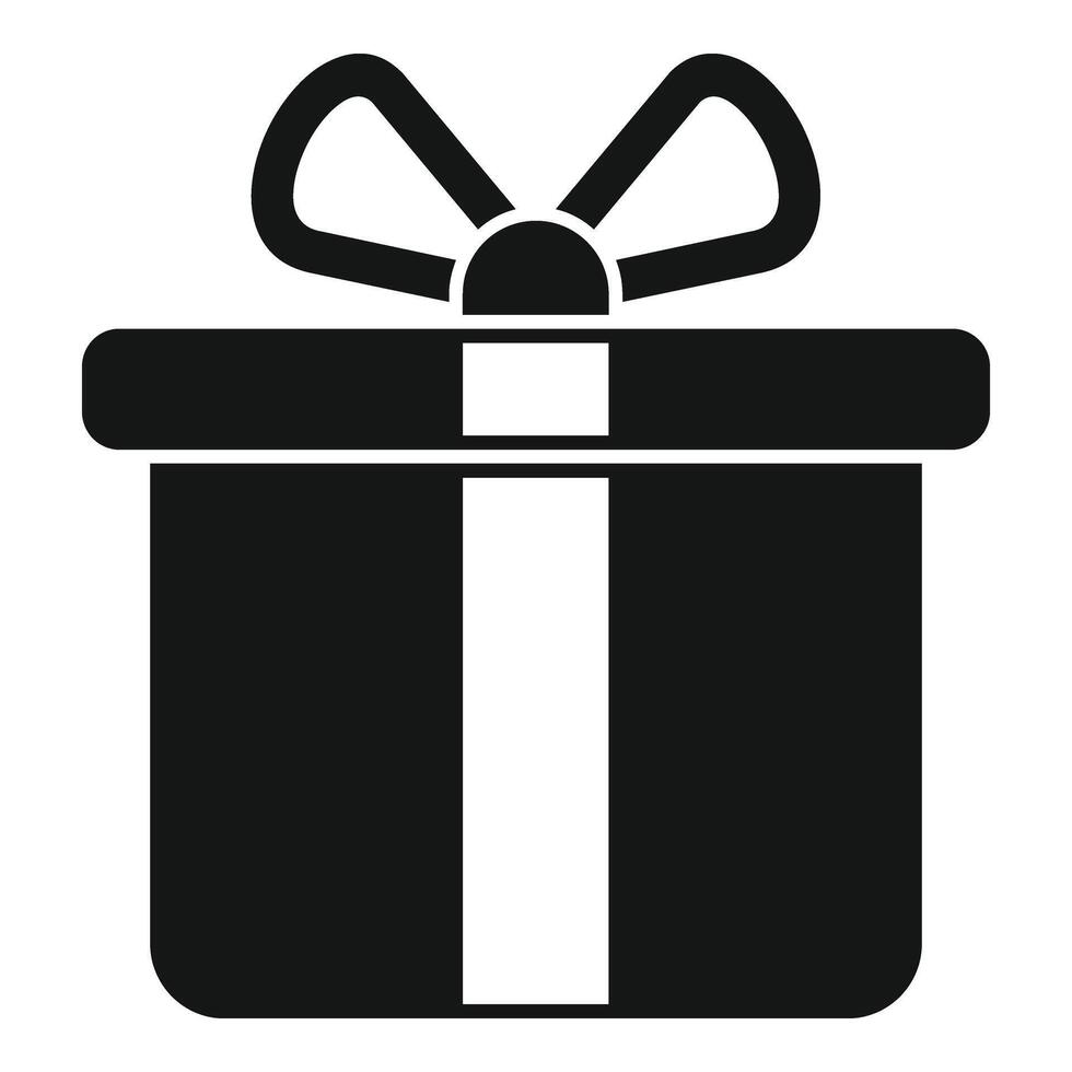 Spende Geschenk Box Symbol einfach Vektor. Investition Unterstützung Hilfe vektor