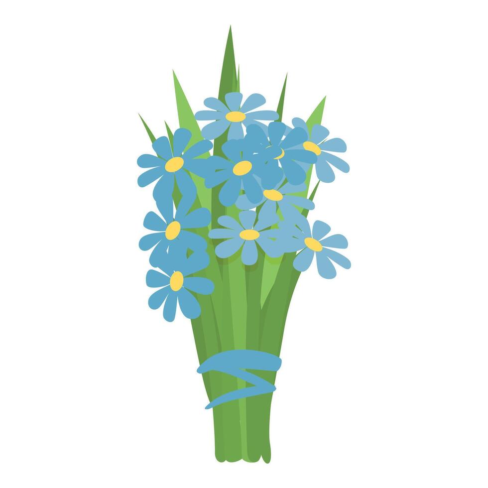 uppkopplad innehav blommor ikon tecknad serie vektor. uttrycka service vektor