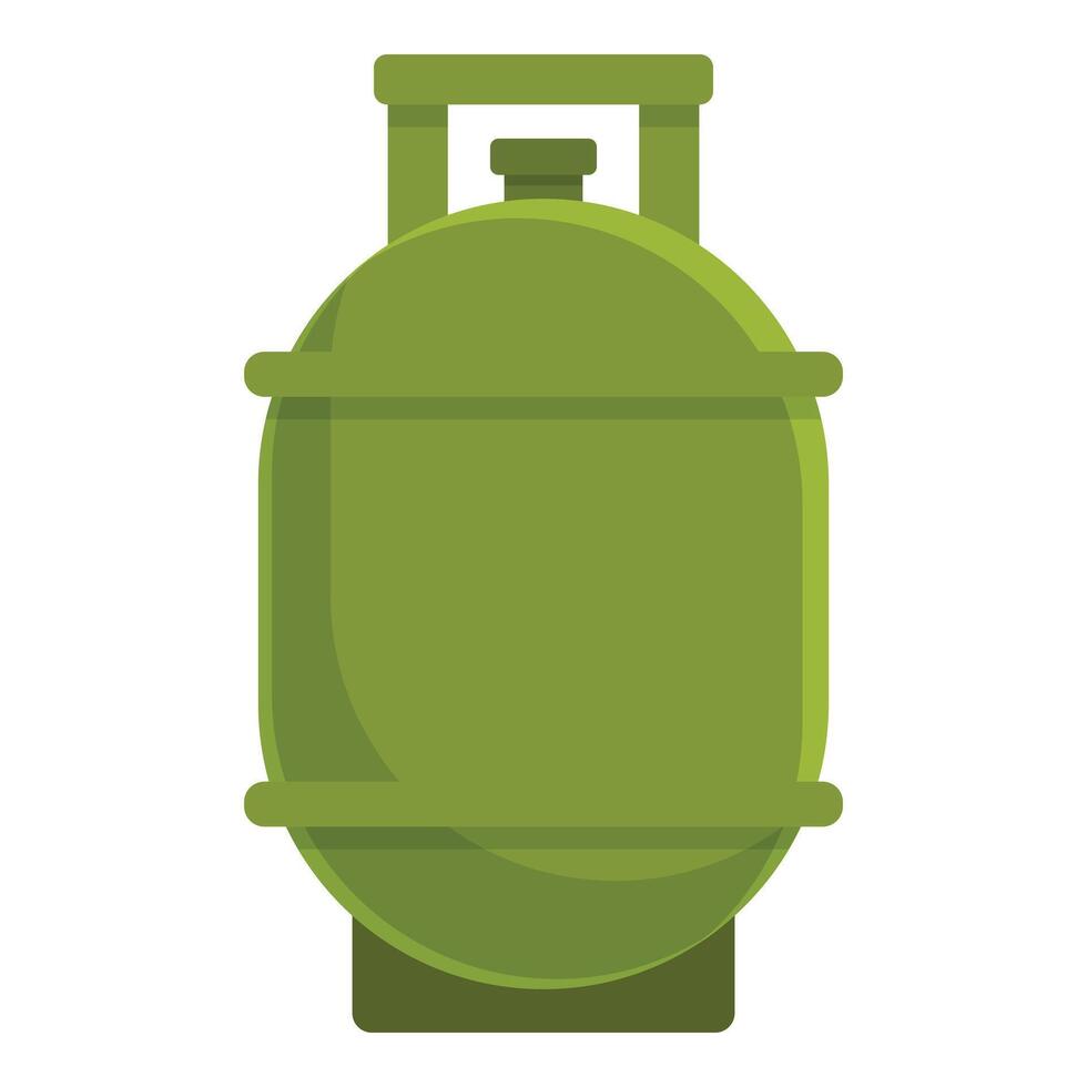 Biogas Panzer Symbol Karikatur Vektor. Zuhause bio Energie vektor