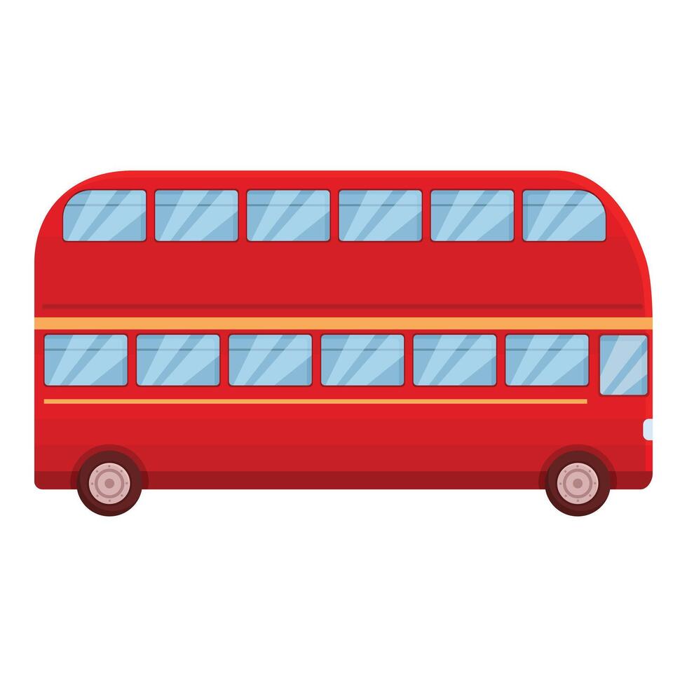 der Verkehr London Bus Symbol Karikatur Vektor. Tour Vorderseite vektor