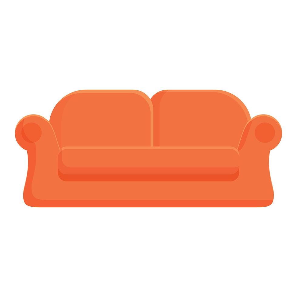 modern Orange Sofa Symbol Karikatur Vektor. online Rabatt Geschäft vektor