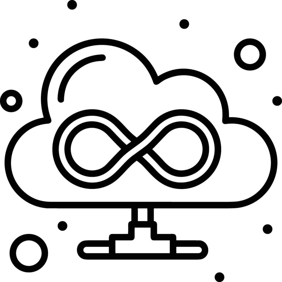 Wolke Symbol Symbol Vektor Bild. Illustration von das Hosting Lager Design Bild