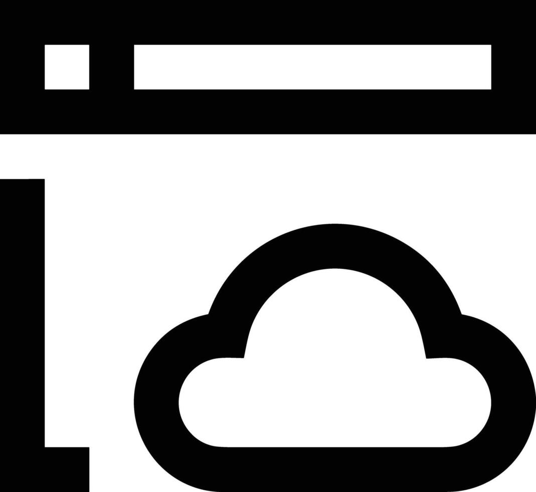 Wolke Symbol Symbol Vektor Bild. Illustration von das Hosting Lager Design Bild