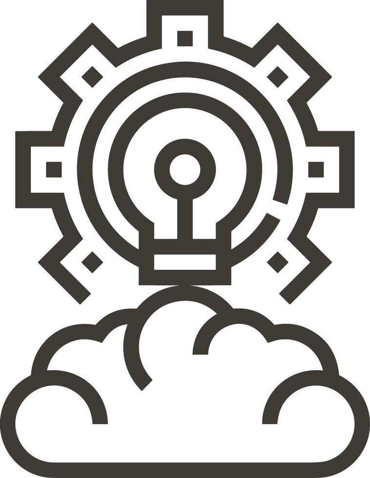 Wolke Symbol Symbol Vektor Bild. Illustration von das Hosting Lager Design Bild